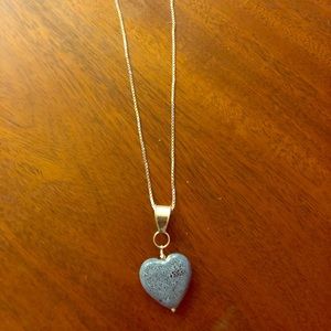 Blue Heart Necklace
